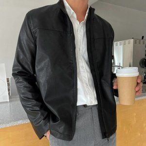 Black Mens Zip Up Jacket